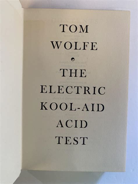 THE ELECTRIC KOOL-AID ACID TEST | Tom Wolfe | First Edition, Third Printing