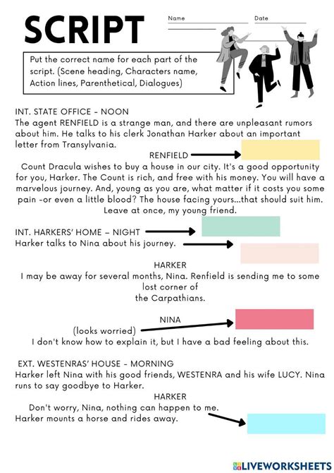 Writing Play Script Worksheet 的图像结果