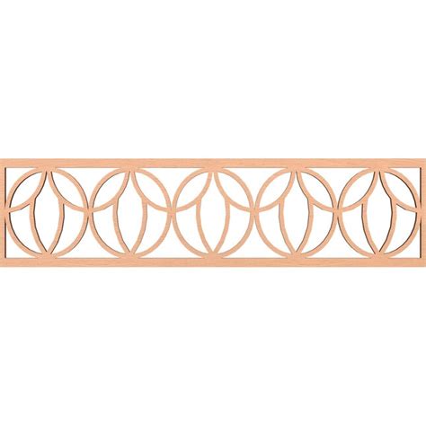 Ekena Millwork Shoshoni Fretwork Flat Trim 13-in x 3.92-ft Alder Brown ...