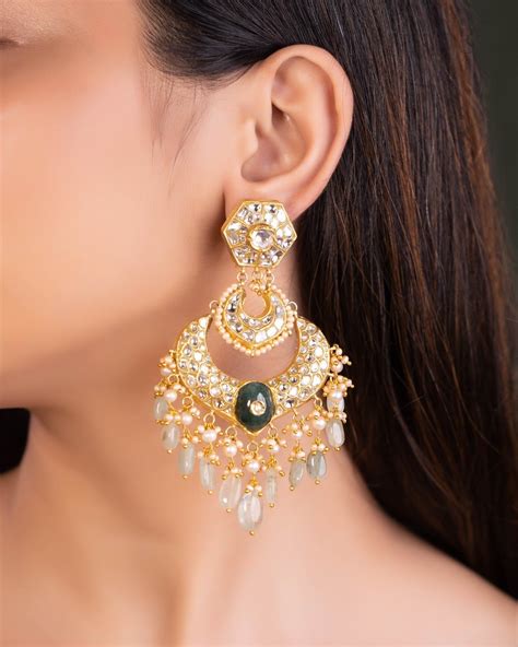 Abriella Polki Chandbalis – Tyaani Jewellery Private Limited
