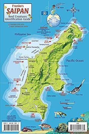 Saipan Map & Reef Creatures Guide Franko Maps Laminated Fish Card ...