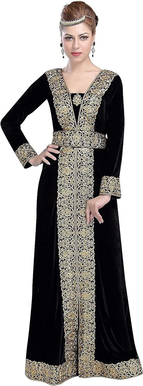 Buy MaximCreation Arabian Jellabiya Maxi Gown with Golden Machine ...