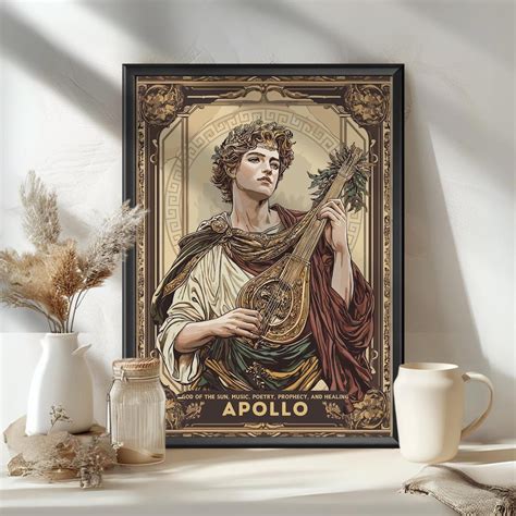 Apollo God Poster, Roman God Apollo, God of the Sun, Music, Poetry ...