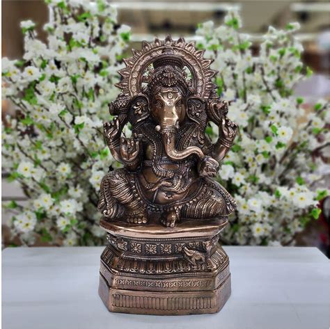 Lord Ganesha Statue in Bronze Large Ganesha India | Ubuy