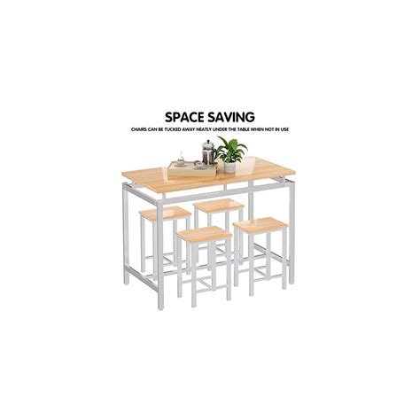 Buy DKLGG Dining Table Set for 4/Bar Table Set, Kitchen Table with 4 ...