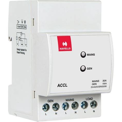 Havells DHADOSN3006 3 Module SPN ACCL PVC Plastic Base Model (White ...