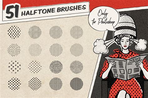 Vintage Comic Book: Halftone Photoshop Brushes - Pixelbuddha