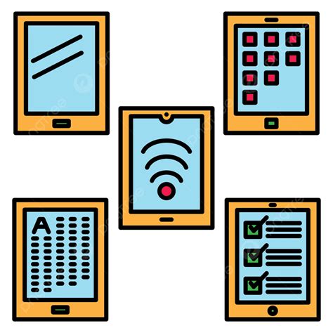 Ipad Icon Set Vector, Tablet, Technology, Computer PNG and Vector with ...