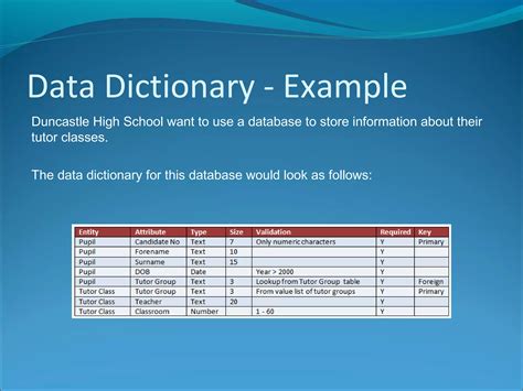Data Dictionary Example 的图像结果