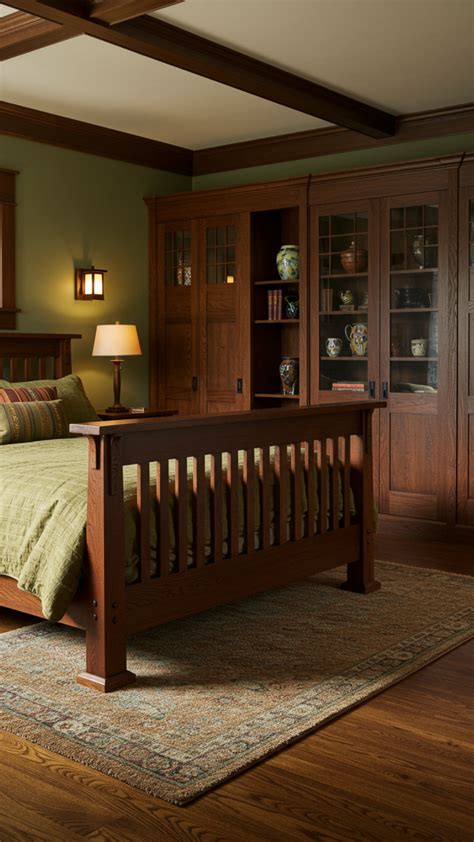 Cozy Craftsman-Style Bedroom | Craftsman home interiors, Craftsman ...