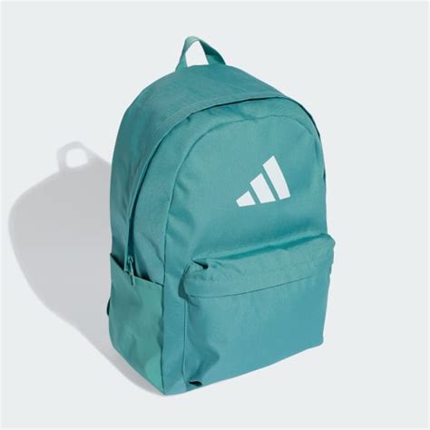 adidas Classic 3 Bar Logo Backpack - Turquoise | adidas India