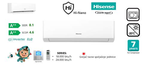 ACS SHOP&SERVICE HISENSE ENERGY SE HINANO KA50BS0EW (Inverter) Klima ...