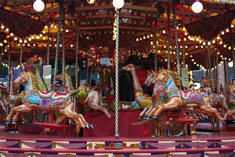 Free Images : vintage, rain, carnival, amusement park, carousel ...