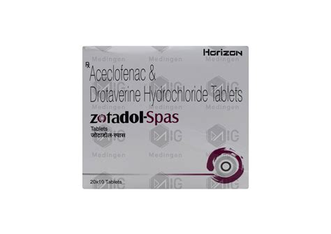 Zotadol Spas Tablet: View Uses, Side Effects, Price & Substitutes