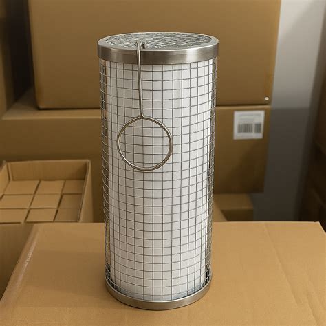Stainless Steel BBQ Smoking Cylinder – Portable, Rust-Proof Grill Net ...