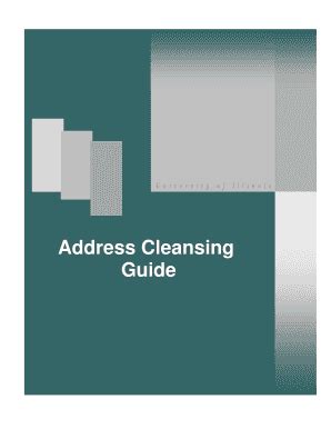 Fillable Online uic clean address goamtch form Fax Email Print - pdfFiller