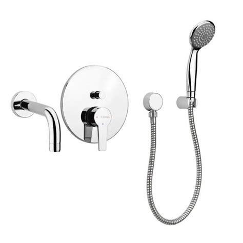 BIM objects - Free download! Embedded bath shower mixer DOUZ | BIMobject