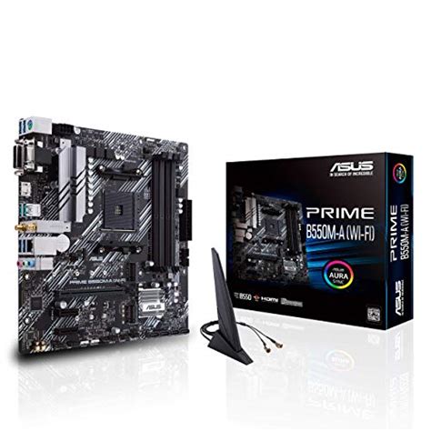 ASUS Prime B550M-A WiFi AMD AM4 (3rd Gen Ryzen Micro ATX Motherboard ...