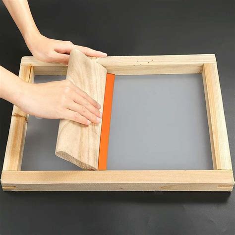 CMR Wooden Screen Printing Frame with Attached 110 Mesh 12X18 inch (A3 ...