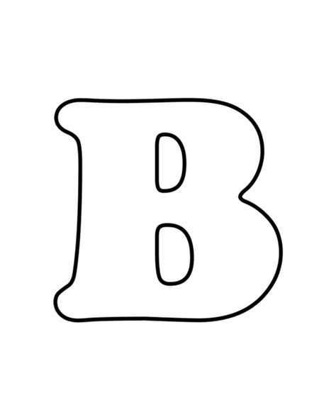 Bubble Letters Uppercase B - Birthday Letter