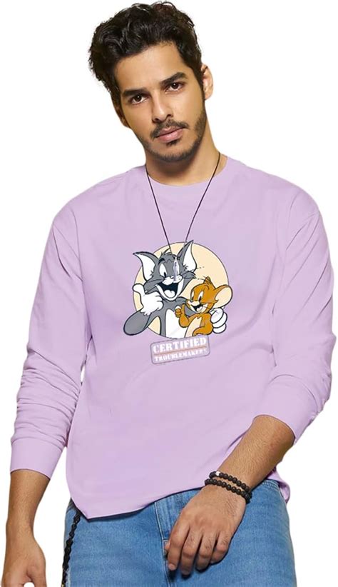 Bewakoof Official Tom & Jerry Merchandise Men's Graphic Printed ...