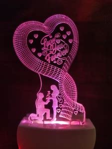 VERSATILE MART LOVE TEDDY BEER 3D illusion light night light for 78 ...