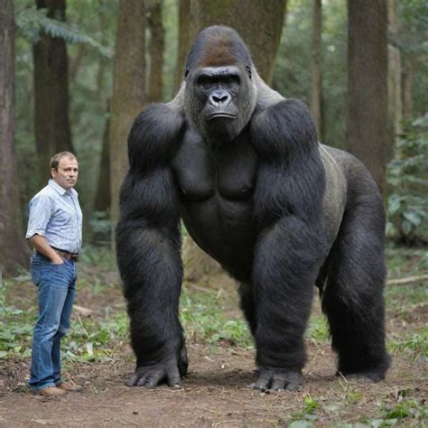 Gorilla Vs Human Size The Mountain Gorilla Families Of Virunga