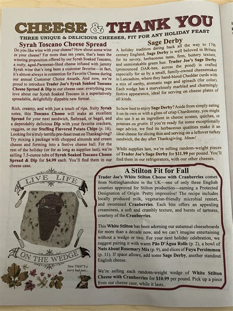 Trader Joe's Weekly Ad Thanksgiving 2022, November - Trader Joe's Reviews