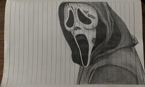 Scream Mask Drawing
