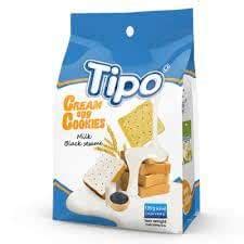 TIPO BLACK SESAME MILK CREAM EGG COOKIES 135g : Amazon.in: Grocery ...