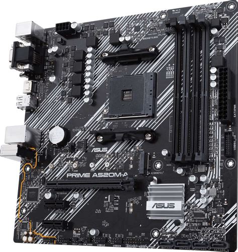 ASUS PRIME-A520M-A AMD AM4 Micro-ATX With 1Gb Ethernet Gaming AM4Socket ...