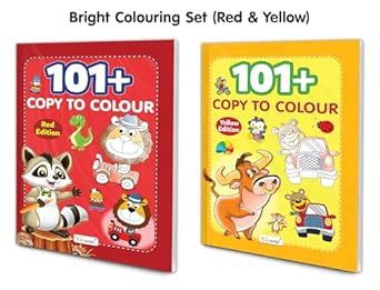 Buy 101+ Copy to Colour - Red & Yellow Edition :- Colouring Books for ...