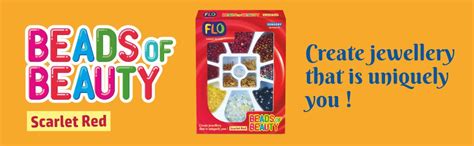Buy FLO DIY Jewelry Making Kit for Girls – Beads of Beauty Scarlet Red ...