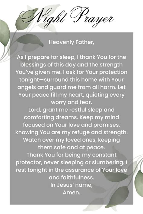 Image result for Night Prayer for Protection