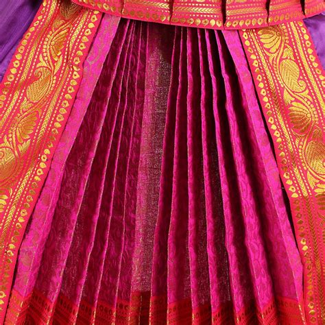 Bharatnatyam Brocade Costume Purple and Gold Professional Dance attire ...