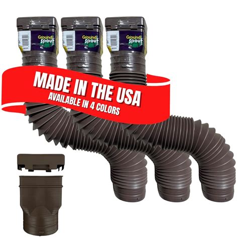 Ground Spout Spectra Drain Gutter Extension and Flexible Downspout ...