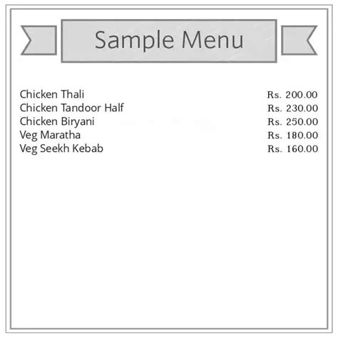 Menu of Atharva Hotel, Talegaon, Pune