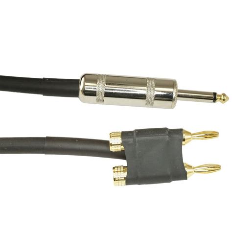 12 Gauge Speaker Cable 3ft long: Banana - 1/4" - Walmart.com