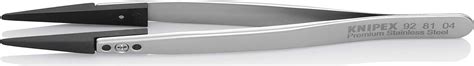 KNIPEX KNIPEX 92 81 04 Tweezers with exchangeable tips ESD 130 mm ...