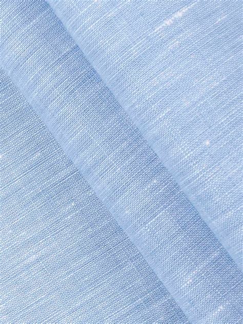 Pure Linen Colour Plain Shirt Fabric Light Blue Irish 8080