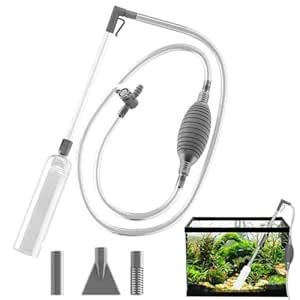 Qpets® Fish Tank Cleaner, Hand Gravel Cleaner, 3m Manual Fish Tank ...