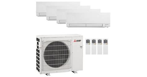 Mitsubishi MXZ-4C36NA2-U1 3-MSZ-FS06NA MSZ-FS18NA 36.4K BTU Cooling ...