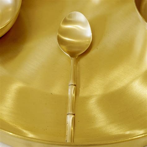 7 Pieces Brass Gujarati Thali Set Matte Finish