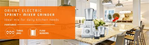 Buy Orient Electric Sprint+ 500-Watt Mixer Grinder with 3 Jars (Gray ...