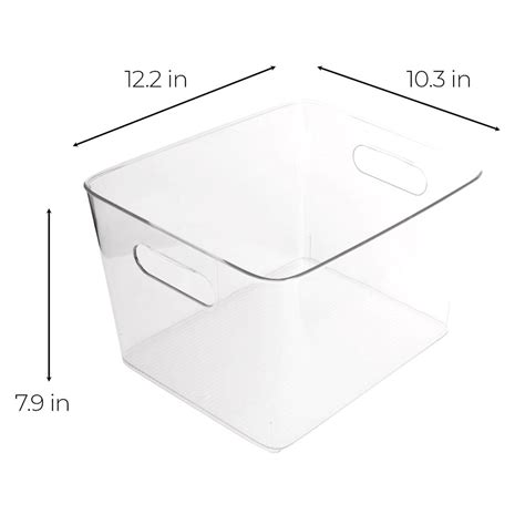 Clear Fridge Freezer Storage Bin, Large