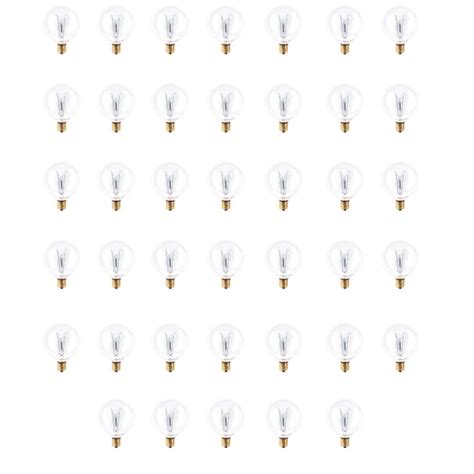 Bulbrite 15-Watt EQ G16.5 Warm White Candelabra Base (e-12) Dimmable ...