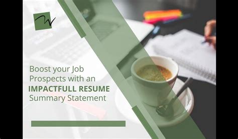 Enhance Job Search with Effective Resume Summaries