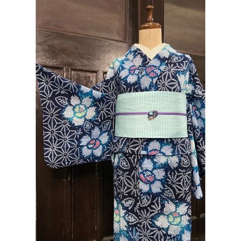Blue planet＊有松鳴海絞り浴衣 A338 | kimono tento