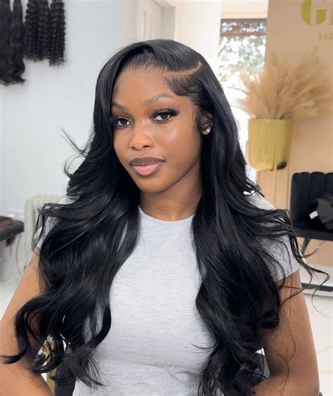 Pin by KIERRA MYESHA on hair | Frontal wig hairstyles, Front lace wigs human hair, Wig hairstyles