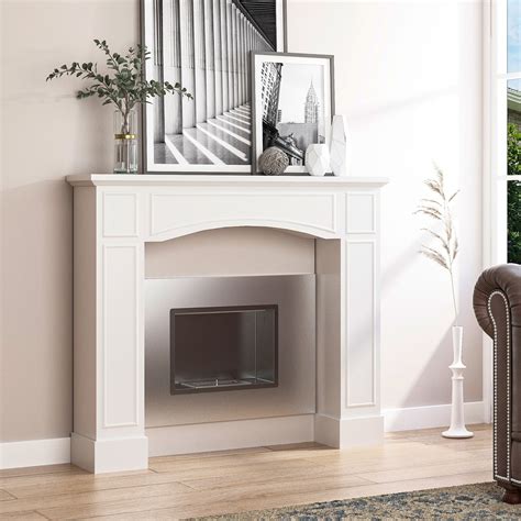 Lark Manor Modern Fireplace Mantel, Surround Mantels For Fireplace With ...